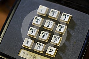 Push button phone on Battleship Wisconsin