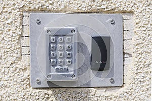 Push buzzer intercom door bell for entry