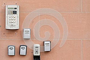 Push buzzer intercom door bells for entry to building