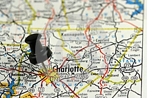Push pin in Charlotte