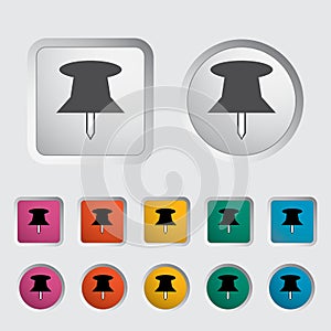 Push pin icon.