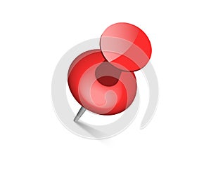 Push pin Thumbtack Top view