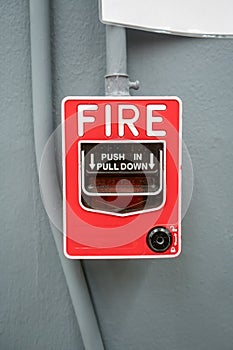 Push in pull down switch fire