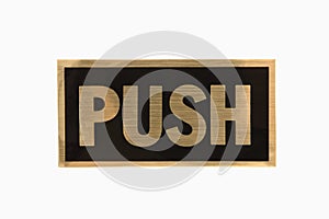 Push sign.