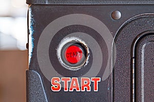 Push start button of a pinball machine