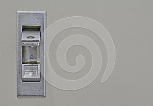 Push switch for open on control box in on state