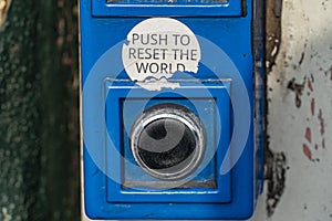 Push to reset world button