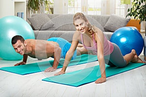 Push up exercise