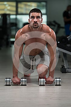 Push Ups With Dumbbels