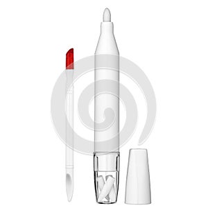 Pusher Cuticle white background photo