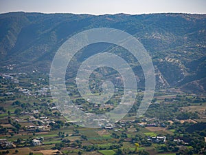 Pushkar City landscape Aerial View from Mountain