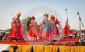 Folk dance during a traditional festival