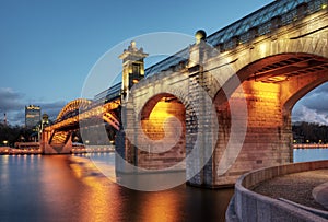 Pushkinsky bridge in Moscow