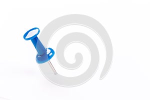 Pushpin close up on an isolated background