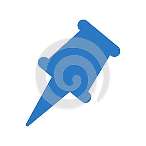 Pushpin glyphs color vector icon