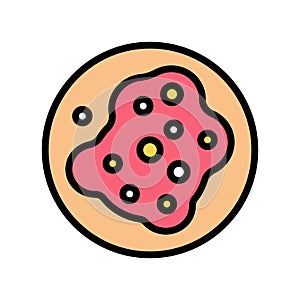 pustular skin disease color icon vector illustration photo