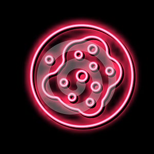 pustular skin disease neon glow icon illustration photo