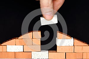Put a brick in a wall