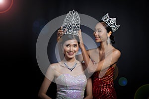 Put Diamond Crown on Final Winner latest year Miss Beauty Queen
