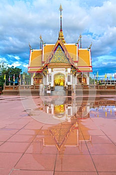 PUT TA MONGKOL SUK SIT temple reflections water after rain