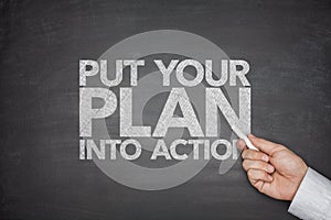 Put your plan into action on blackboard