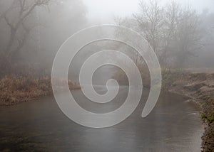 Putah Creek in Davis, California, USA