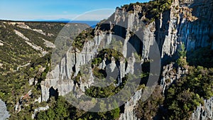 The Putangirua Pinnacles are a geological formation in NZ. The Lord of the Rings: The Return of the King was filmed here