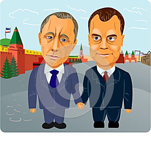 Putin and Medvedev