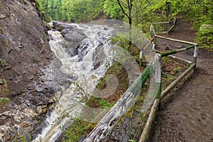 Putna Fall in Lepsa in Vrancea County, Romania