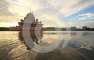 Putra mosque at sunrise