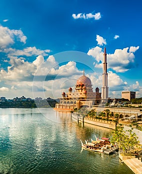 Putrajaya skyline. Amazing view of Putra mosque