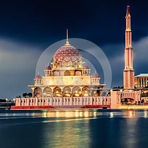 Putrajaya skyline. Amazing view of Putra mosque