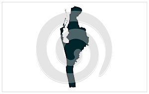 Puttalam vector map illustration
