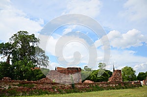 Putthaisawan Temple in Ayutthaya, Thailand