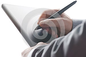 Putting electronical signature with tablet