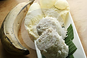 Puttu Papad - A breakast dish of Kerala, India