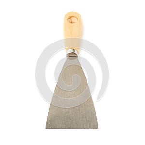 Putty kniFe over isolated white background