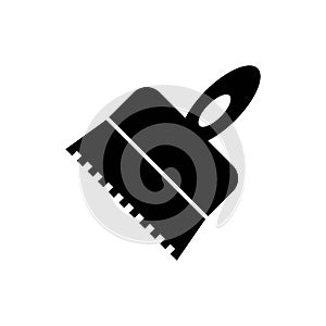 Putty knife vector icon