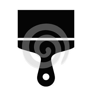 Putty knife vector silhouette icon