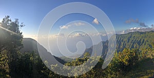 Puu O Kila Lookout and Overlook at Kokee State Park in Kapaa on Kauai in Hawaii