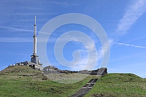 The puy de dome volcano summit. Auvergne, France, Europe