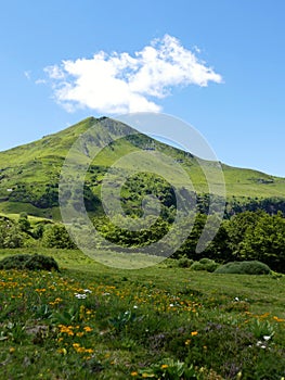 Puy de Peyre-Arse in the massif des Monts-du-Cantal