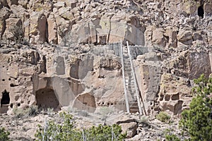 Puye Cliff Dwellings are runes where ancient pueblo people, called Anasazi, lived