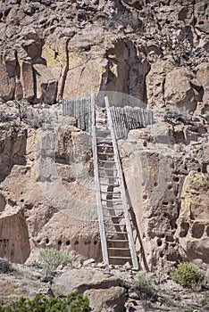 Puye Cliff Dwellings are runes where ancient pueblo people, called Anasazi, lived