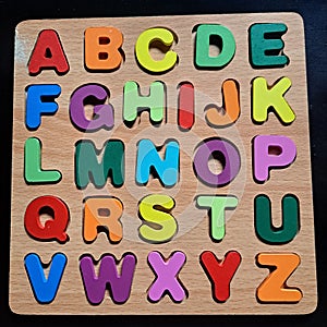 Puzzle alphabet abcd