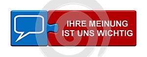 Puzzle Button: Your Feedback matters german