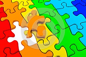 Puzzle colorful