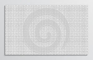 Puzzle game. Jigsaw grid with 1500 pieces. Vector illustration