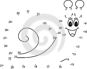 Puzzle game for kids : snail