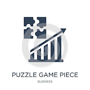 puzzle game piece icon in trendy design style. puzzle game piece icon isolated on white background. puzzle game piece vector icon